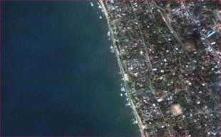 Снимок со спутника 1 января 2004 года